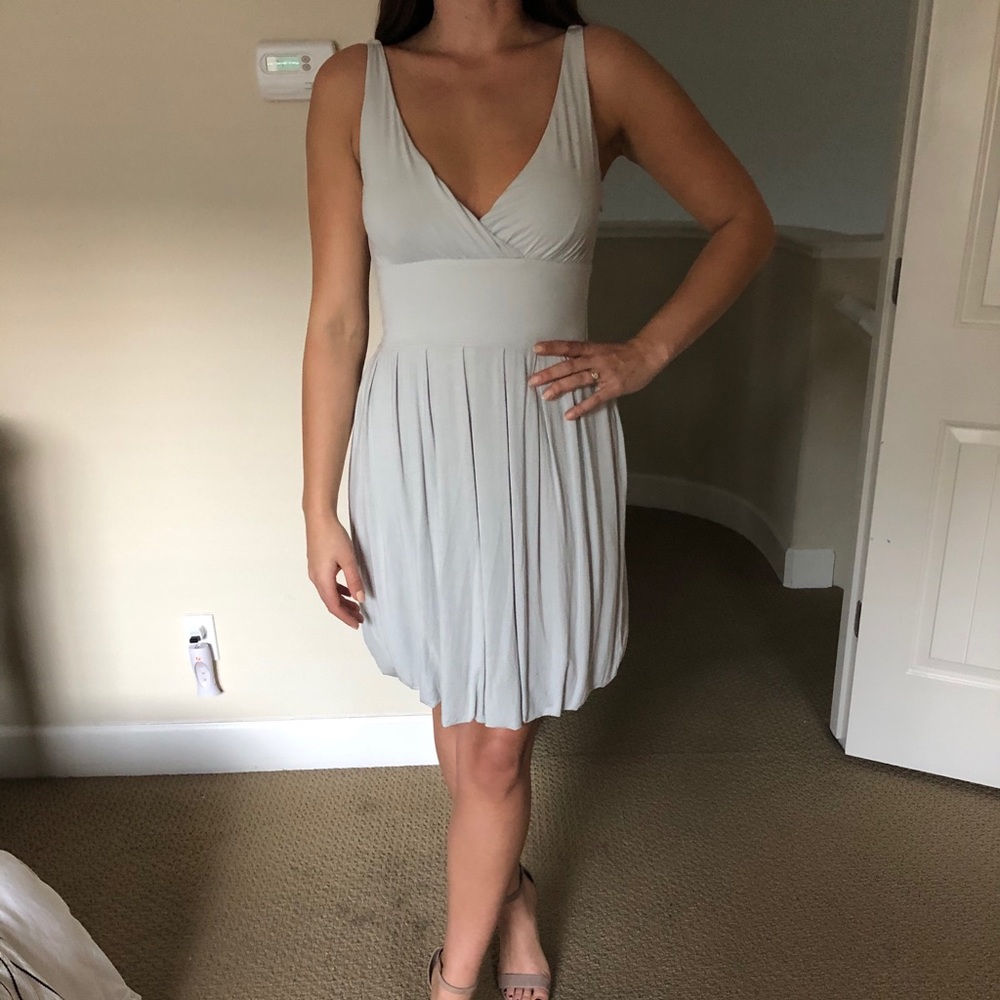 Barneys NY CO OP  Bubble-hem Dress Gray Modal Sz.M